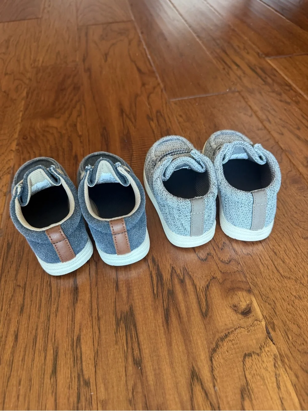 Old Navy Kids Canvas Boat Shoes duo - Blue and Light Gray toddler boy size 7